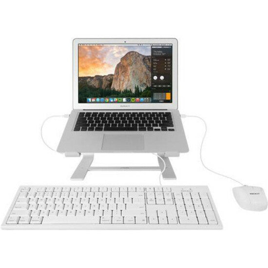 Mace Macally White 104 Key Full Size USB Keyboard for Mac
