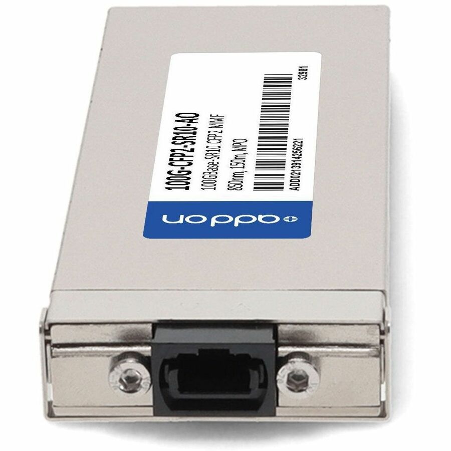 Brocade (Formerly) 100G-CFP2-SR10 Compatible TAA Compliant 100GBase-SR10 CFP2 Transceiver (MMF, 850nm, 150m, MPO, DOM)