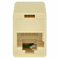 Monoprice 8P8C RJ45 Straight Inline Coupler, Beige