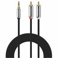 Monoprice Mini-phone/RCA Audio Cable, Black, 6 ft