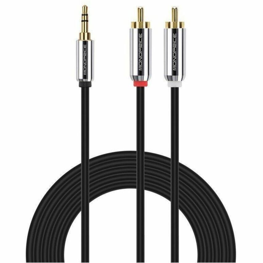Monoprice Mini-phone/RCA Audio Cable, Black, 6 ft