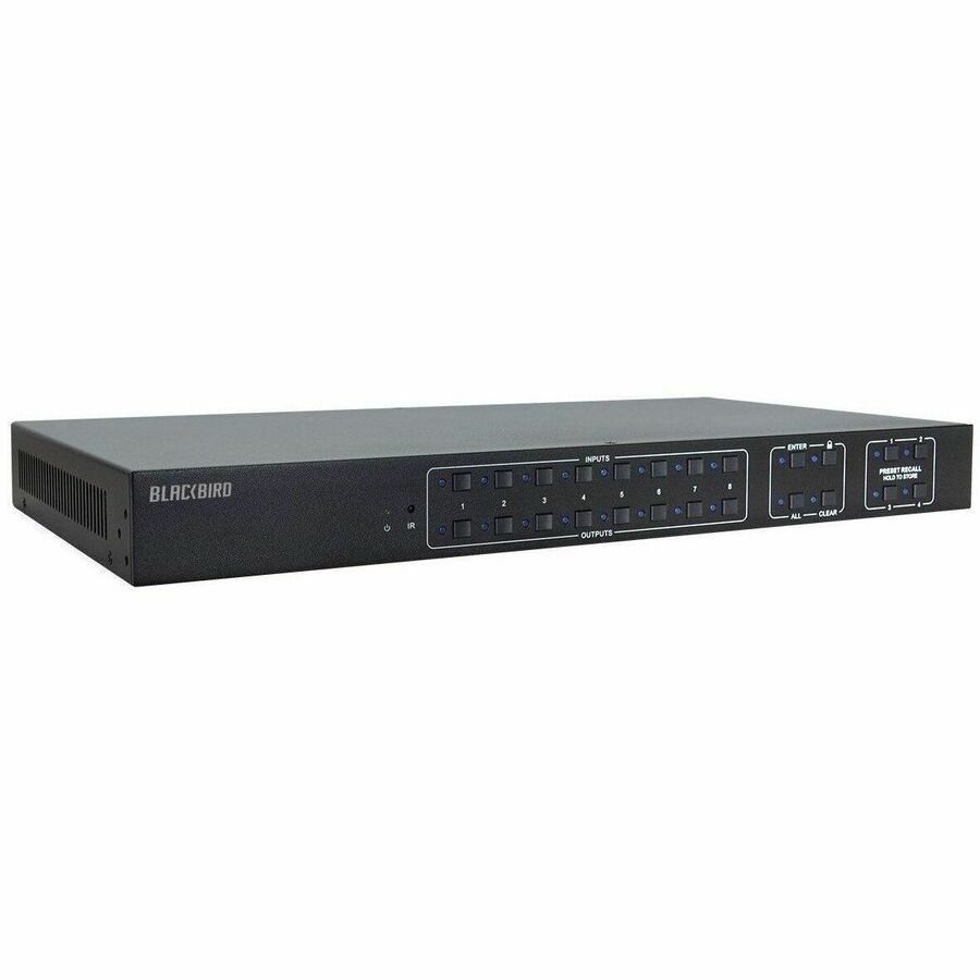 Monoprice Blackbird Video Switcher, It has advanced EDID® management and advanced HDCP handling, Each HDMI input and output port provides 5 VDC