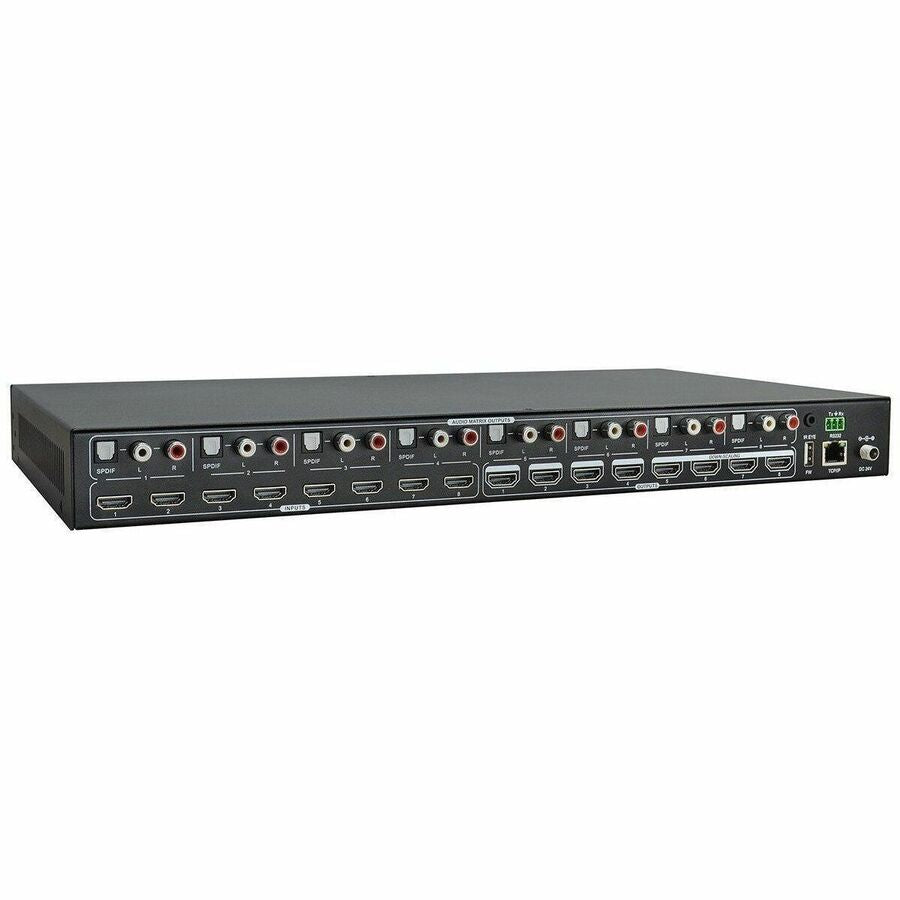 Monoprice Blackbird Video Switcher, It has advanced EDID® management and advanced HDCP handling, Each HDMI input and output port provides 5 VDC