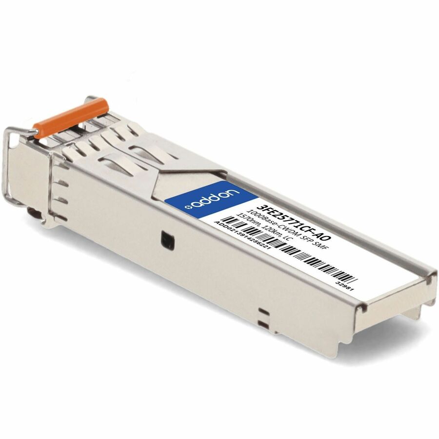 AddOn Alcatel-Lucent Nokia 3FE25771CF Compatible TAA Compliant 1000Base-CWDM SFP Transceiver (SMF, 1570nm, 120km, LC)