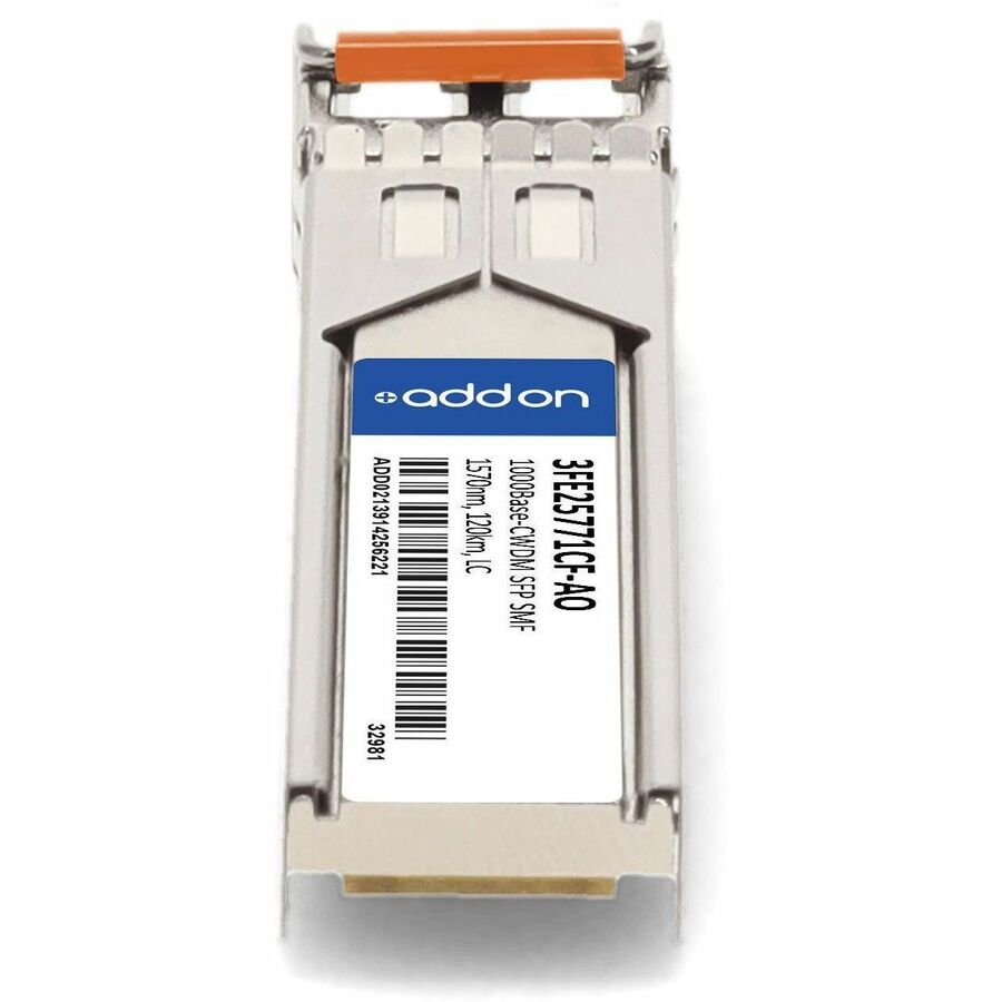 AddOn Alcatel-Lucent Nokia 3FE25771CF Compatible TAA Compliant 1000Base-CWDM SFP Transceiver (SMF, 1570nm, 120km, LC)
