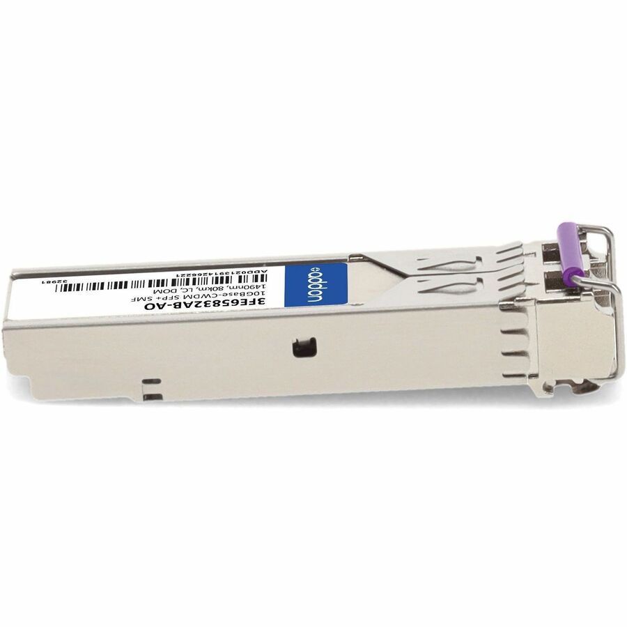 AddOn Alcatel-Lucent Nokia 3FE65832AB Compatible TAA Compliant 10GBase-CWDM SFP+ Transceiver (SMF, 1490nm, 80km, LC, DOM)