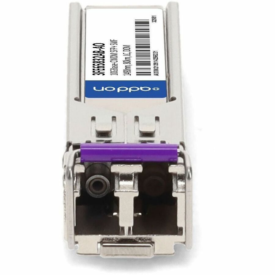 AddOn Alcatel-Lucent Nokia 3FE65832AB Compatible TAA Compliant 10GBase-CWDM SFP+ Transceiver (SMF, 1490nm, 80km, LC, DOM)