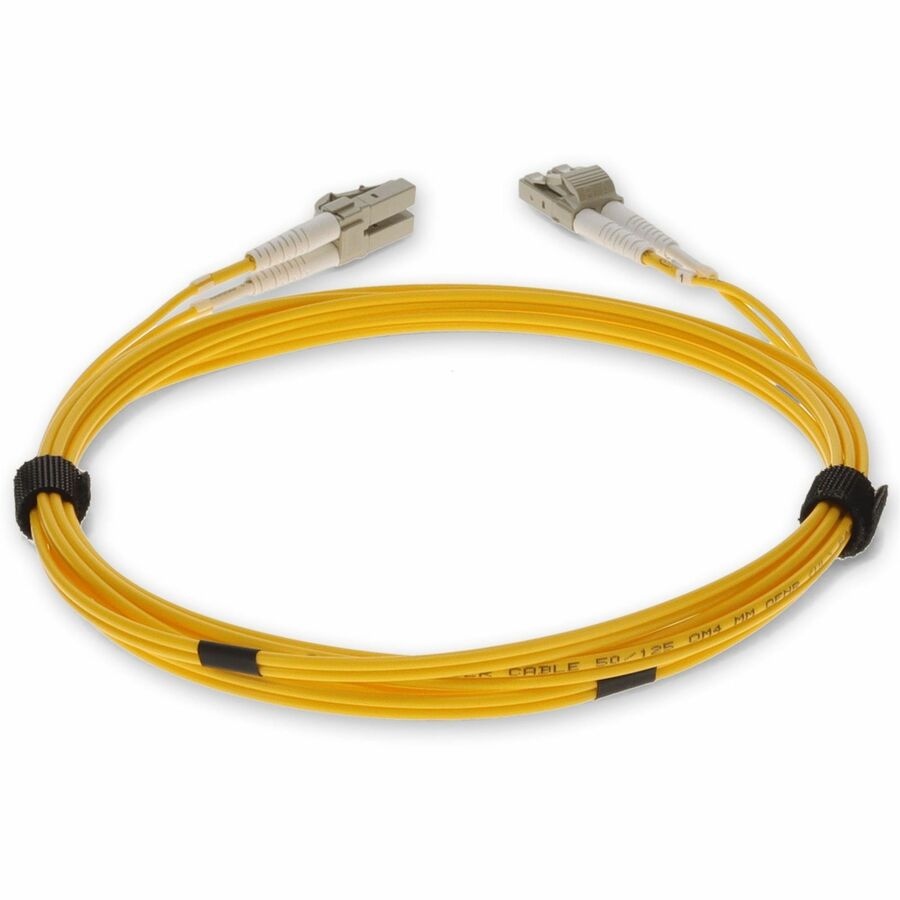 AddOn 1m LC (Male) to LC (Male) Yellow OM4 Duplex Fiber OFNR (Riser-Rated) Patch Cable