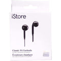 Targus iStore Classic Fit Earbuds (Glossy Black), 4.33 ft, AEH03610CAI, Wired