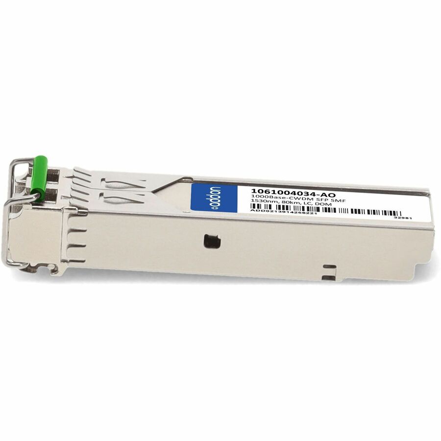 AddOn ADVA 1061004034 Compatible TAA Compliant 1000Base-CWDM SFP Transceiver (SMF, 1530nm, 80km, LC, DOM)