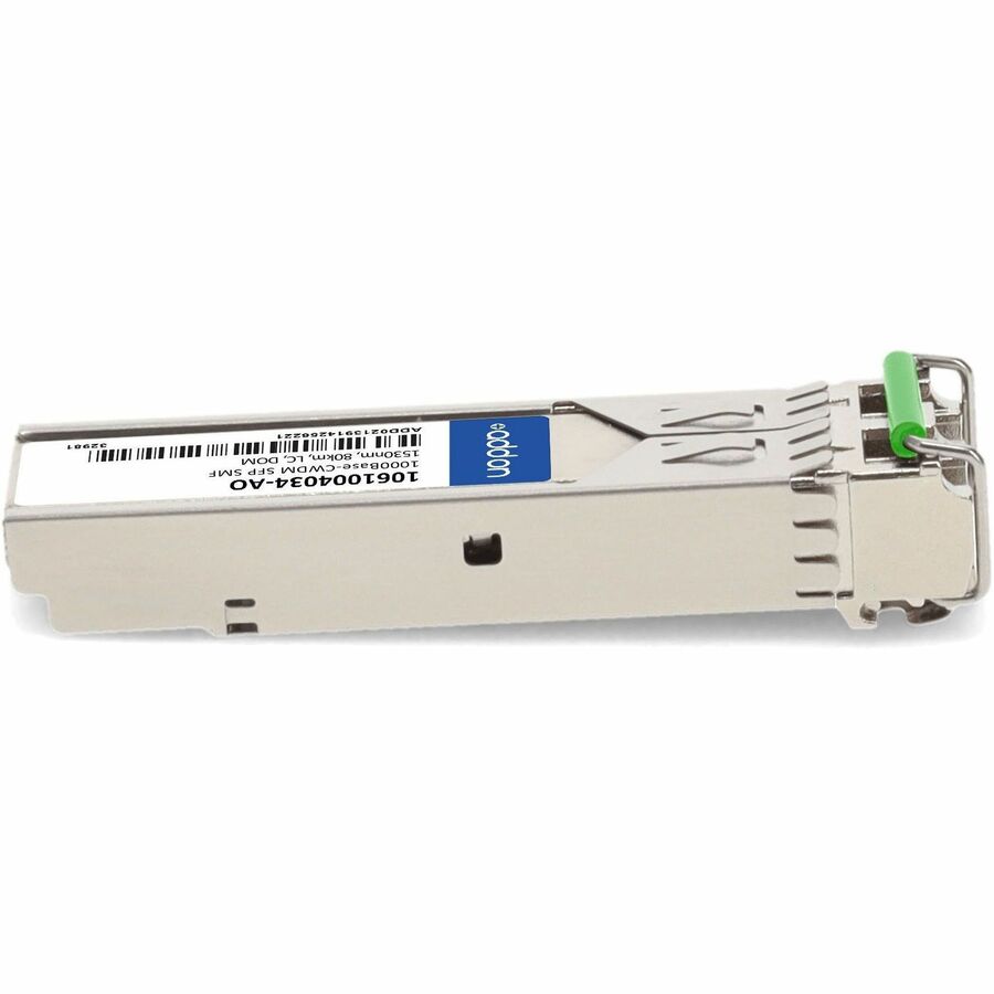 AddOn ADVA 1061004034 Compatible TAA Compliant 1000Base-CWDM SFP Transceiver (SMF, 1530nm, 80km, LC, DOM)