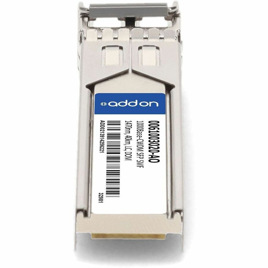 AddOn ADVA 61003020 Compatible TAA Compliant 1000Base-CWDM SFP Transceiver (SMF, 1470nm, 40km, LC, DOM)