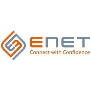 ENET Cat.6a Network Cable, 1 x RJ-45 Network - Male, 24 AWG, C6A-OR-50-ENC, Orange