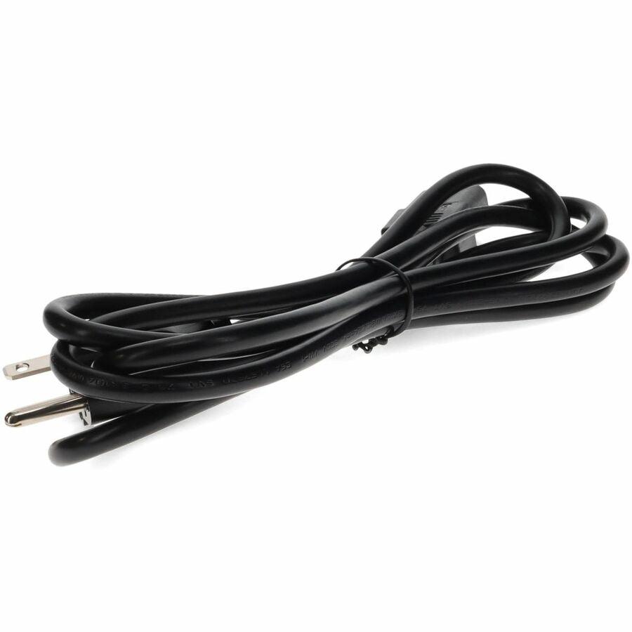 Addon 10ft C13 Female to NEMA 5-15P Male 18AWG 100-250V at 10A Black Power Cable