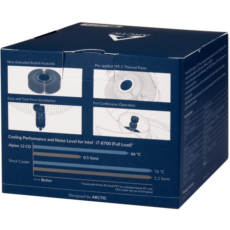 Arctic Compact Intel CPU-Cooler For Continuous Operation