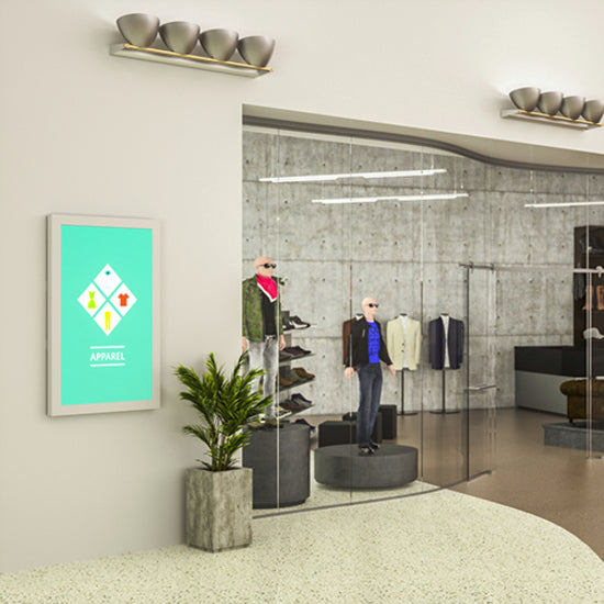 Legrand Chief Impact On-Wall Kiosk - Portrait 48" White