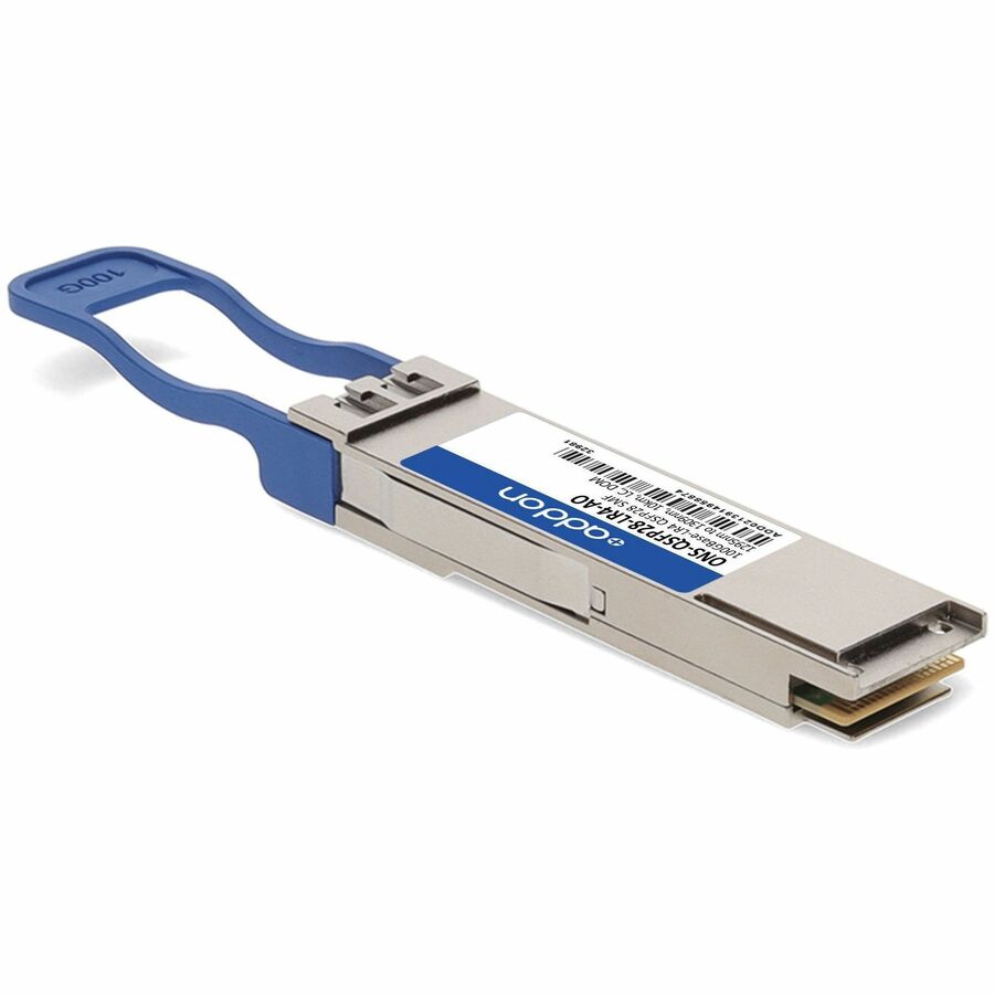 AddOn Cisco ONS-QSFP28-LR4 Compatible TAA Compliant 100GBase-LR4 QSFP28 Transceiver (SMF, 1295nm to 1309nm, 10km, LC, DOM)