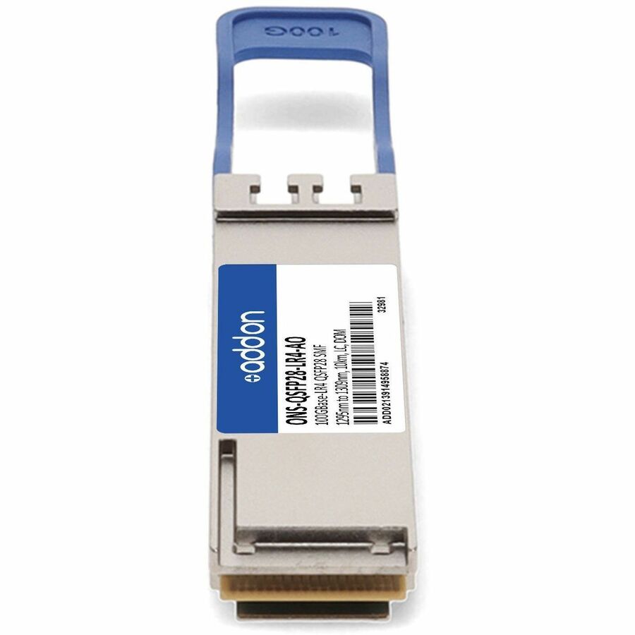 AddOn Cisco ONS-QSFP28-LR4 Compatible TAA Compliant 100GBase-LR4 QSFP28 Transceiver (SMF, 1295nm to 1309nm, 10km, LC, DOM)