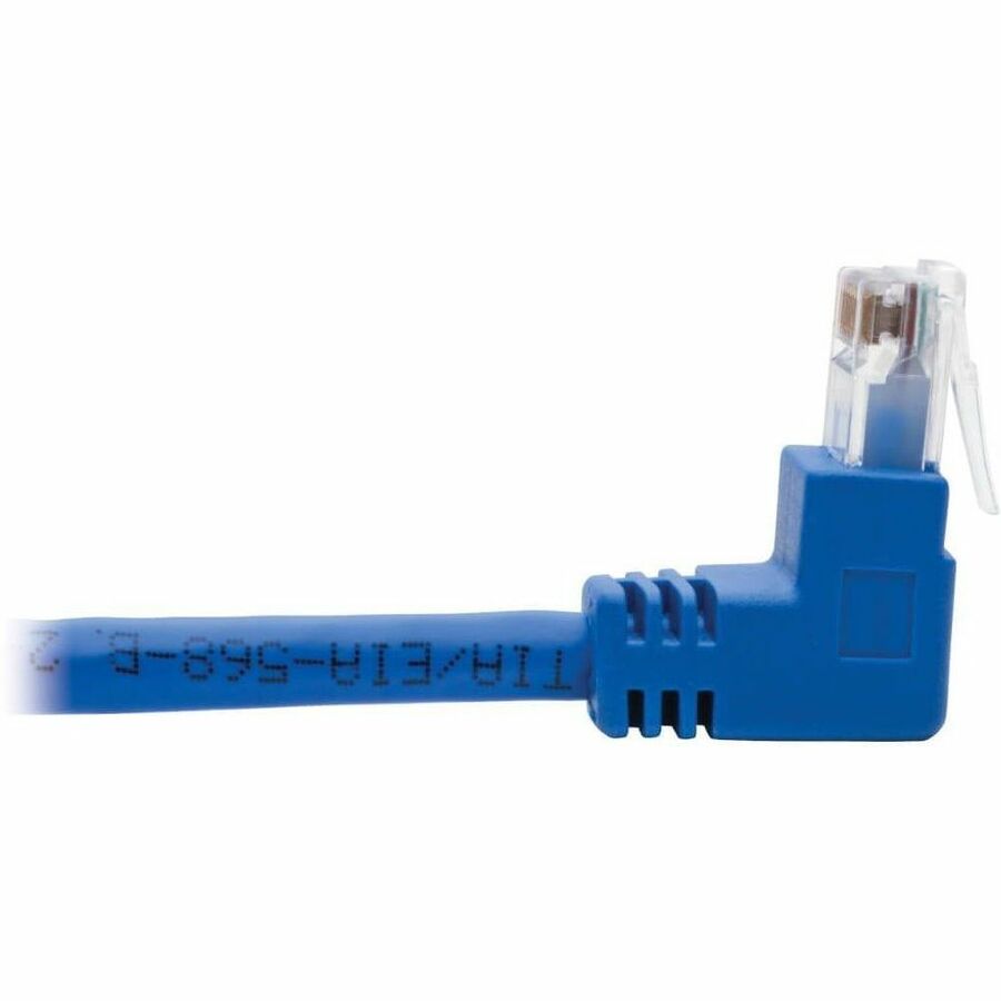 Eaton Tripp Lite Series Up/Down-Angle Cat6 Gigabit Molded UTP Ethernet Cable (RJ45 Up-Angle M to RJ45 Down-Angle M), Blue, 1 ft. (0.31 m)