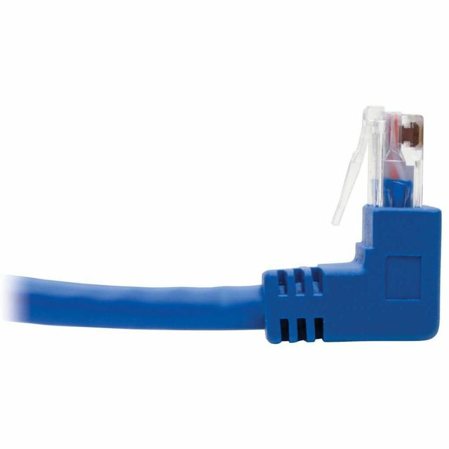 Eaton Tripp Lite Series Up/Down-Angle Cat6 Gigabit Molded UTP Ethernet Cable (RJ45 Up-Angle M to RJ45 Down-Angle M), Blue, 1 ft. (0.31 m)