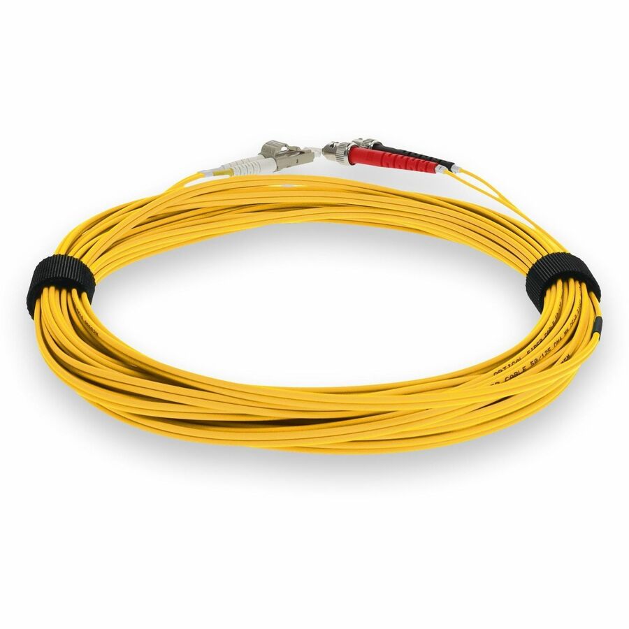 AddOn 3m LC (Male) to ST (Male) Yellow OM4 Duplex Fiber OFNR (Riser-Rated) Patch Cable
