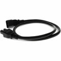 ADDON 3ft C14 Male to C15 Female 14AWG 100-250V at 10A Black Power Cable