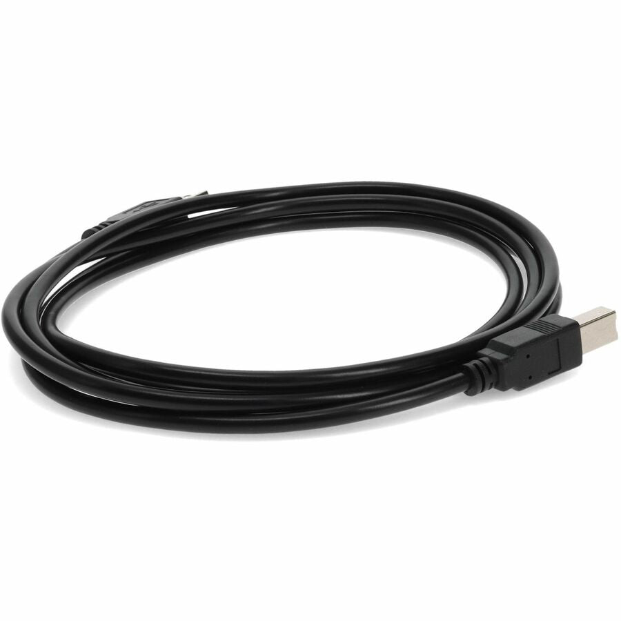 AddOn 12ft USB 2.0 (A) Male to USB 2.0 (B) Male Black Cable