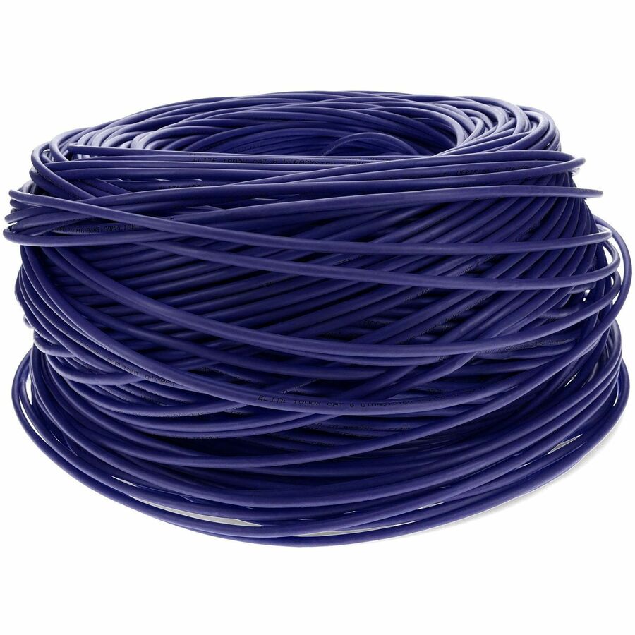 AddOn 1000ft Non-Terminated Purple Cat6 UTP PVC Copper Patch Cable