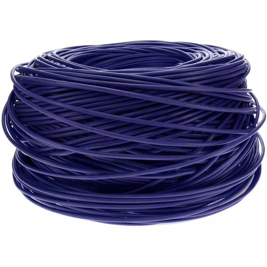 AddOn 1000ft Non-Terminated Purple Cat6 UTP PVC Copper Patch Cable