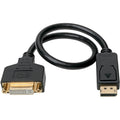 Eaton Tripp Lite Series DisplayPort to DVI Adapter Video Converter, Black (M/F), 1 ft. (0.31 m)