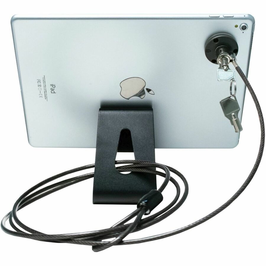 CTA Digital Tablet Desktop Security Kit with Display Stand and Theft-Deterrent Cable