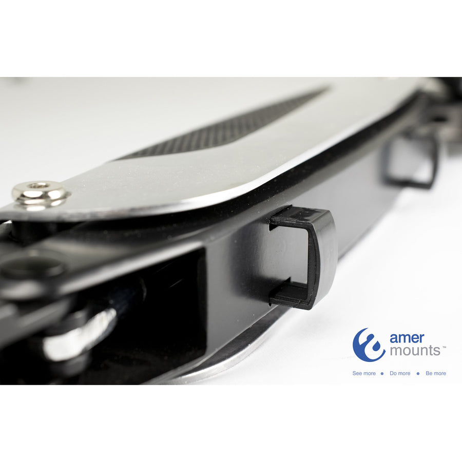 Amer Hydra Mounting Arm for Curved Screen Display, Flat Panel Display - White, Black, Chrome