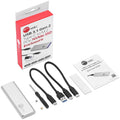 SIIG Drive Enclosure - USB 3.1 Type C Host Interface - UASP Support External - Silver