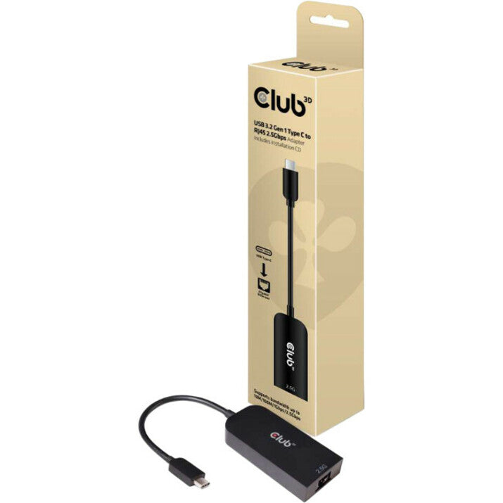 Club 3D USB 3.2 Gen1 Type C to RJ45 2.5Gbps