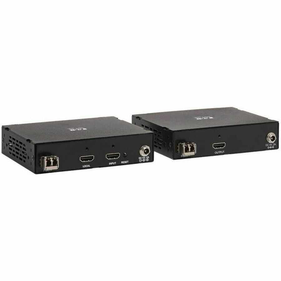 Eaton Tripp Lite Series HDMI over Fiber Extender Kit, Transmitter/Receiver, 4K 60 Hz, 4:4:4, RS-232, IR, Multimode LC, 985 ft. (300 m), TAA