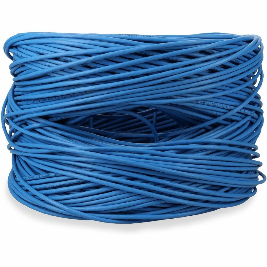AddOn 1000ft non-terminated Blue Cat5E Straight UTP PVC Copper Patch Cable