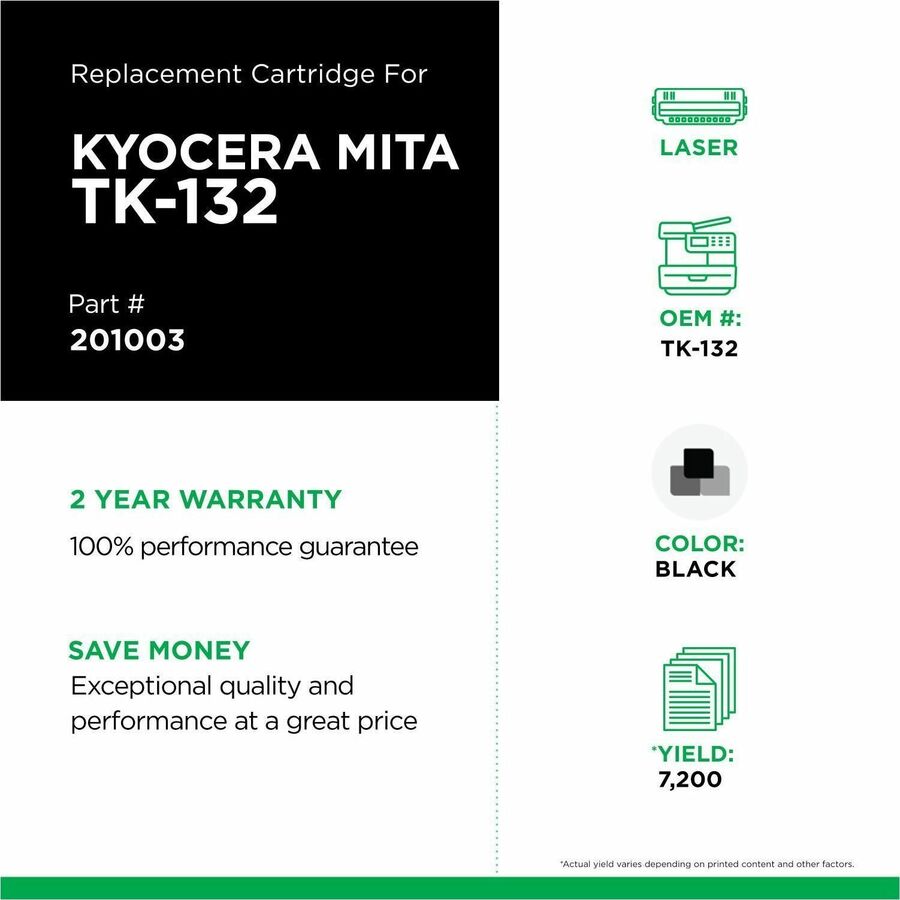 Clover Imaging Non-OEM New Toner Cartridge for Kyocera TK-132