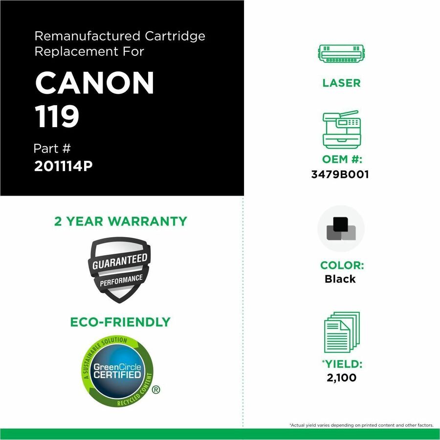 Clover Imaging Remanufactured Toner Cartridge for Canon 119 (3479B001)