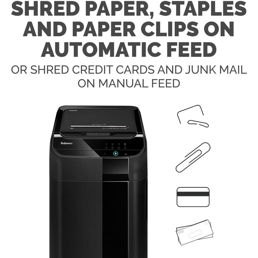 FELLOWES Fellowes&reg; AutoMax 600M 2-in-1 Auto Feed Commercial Paper Shredder with Micro-Cut