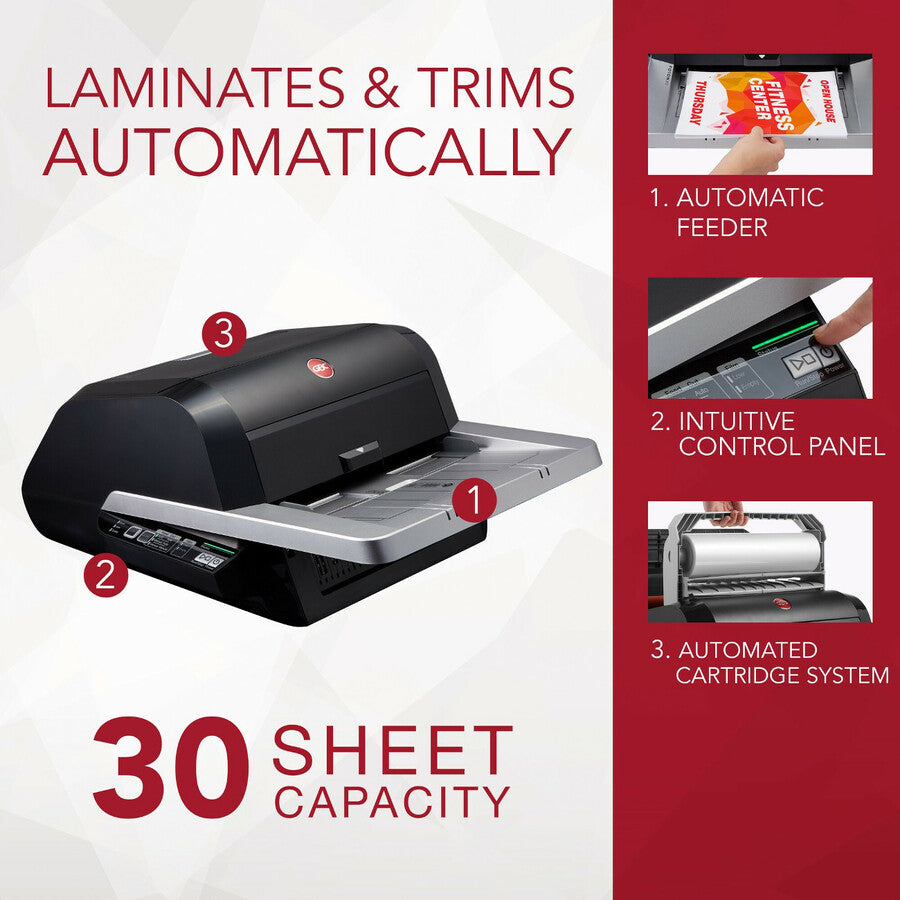 ACCO GBC Foton 30 Automated Pouch-Free Laminator, 3 m, FOTON30120NA