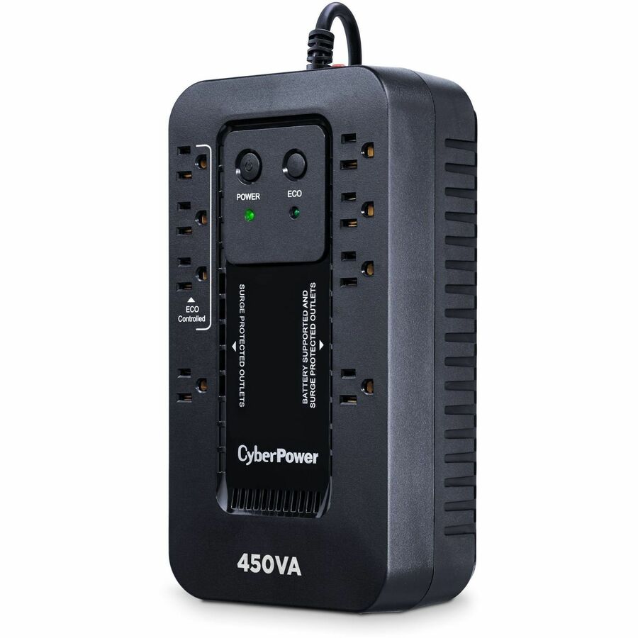 CyberPower EC450G Ecologic UPS Systems, Black, 2900 mAh, USB