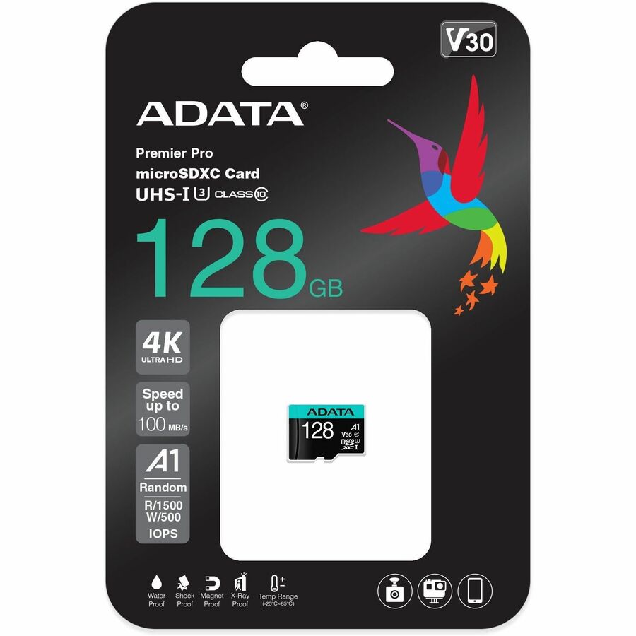 Adata Premier Pro 128 GB Class 10/UHS-I (U3) V30 microSDXC