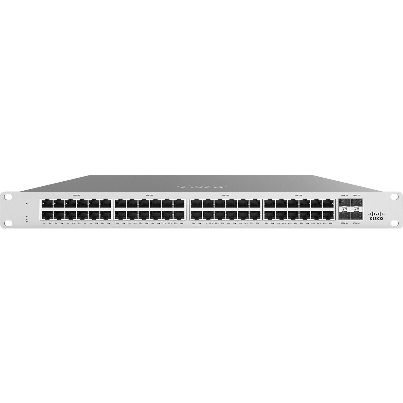 Meraki MS125-48-HW Ethernet Switch, 10 Gigabit Ethernet, 10GBase-X, 9.26 lb
