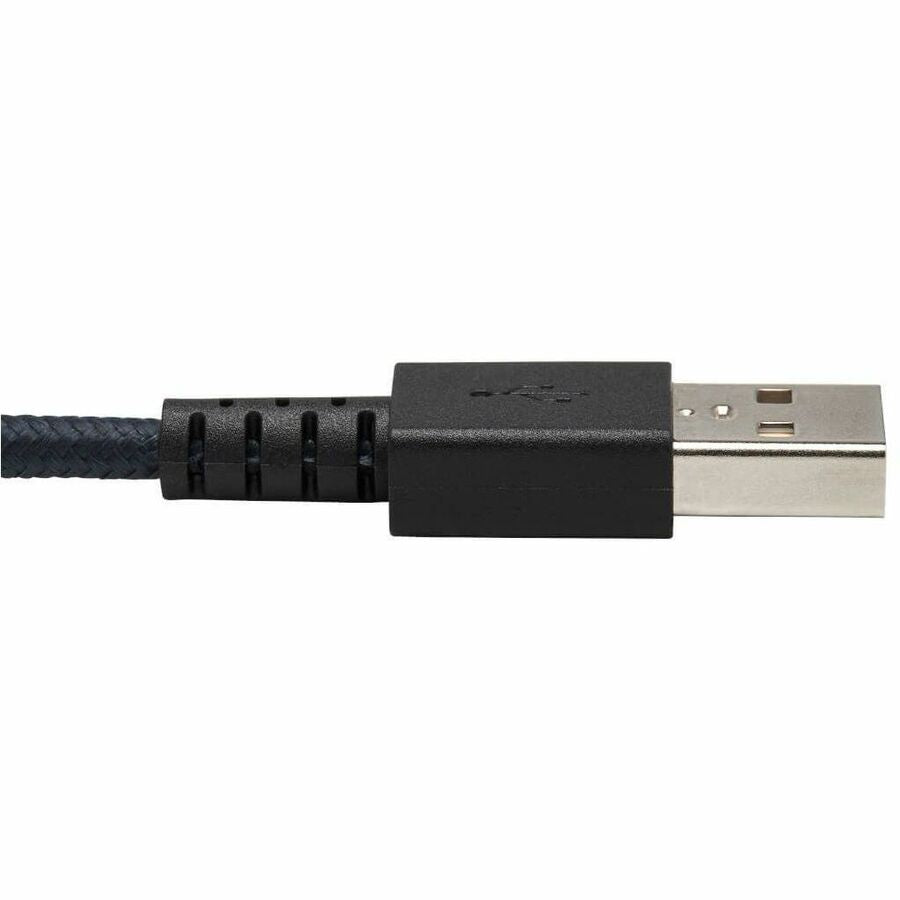 Eaton Tripp Lite Series Heavy-Duty USB-A to USB-C Cable, USB 2.0, UHMWPE and Aramid Fibers, (M/M), Gray, 10 ft. (3.05 m)