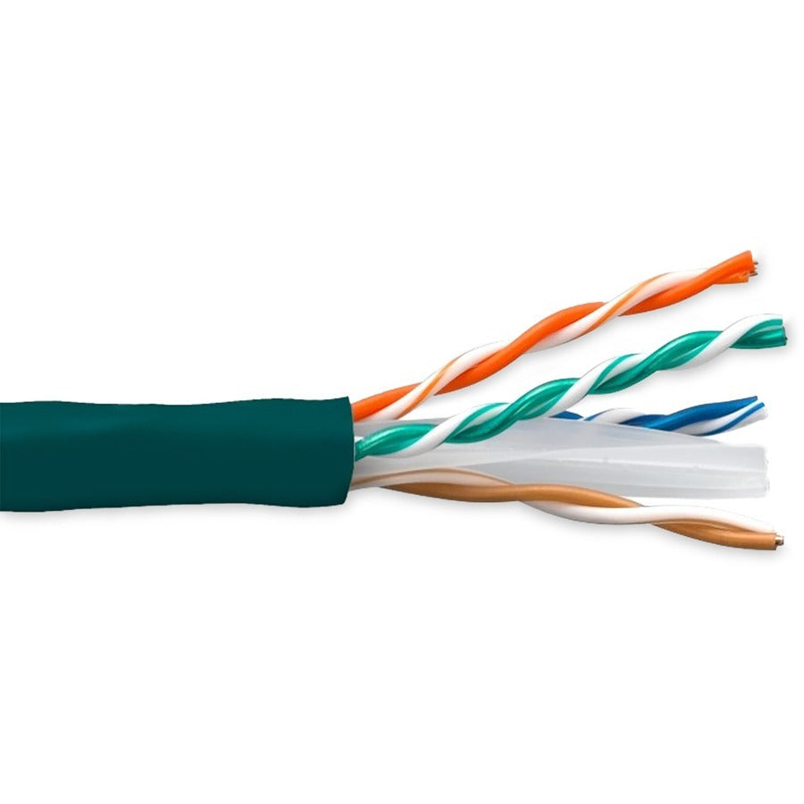 ENET Cat.5e Network Cable, 1000 ft, C5E-SOGN-1K-ENC, Green