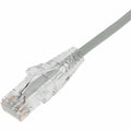 AddOn 2ft Gray CAT 6 Slim PVC Ethernet Cable Snagless Clear-Claw RJ-45 M/M