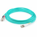 AddOn 35m LC (Male) to SC (Male) Straight Aqua OM4 Duplex LSZH Fiber Patch Cable