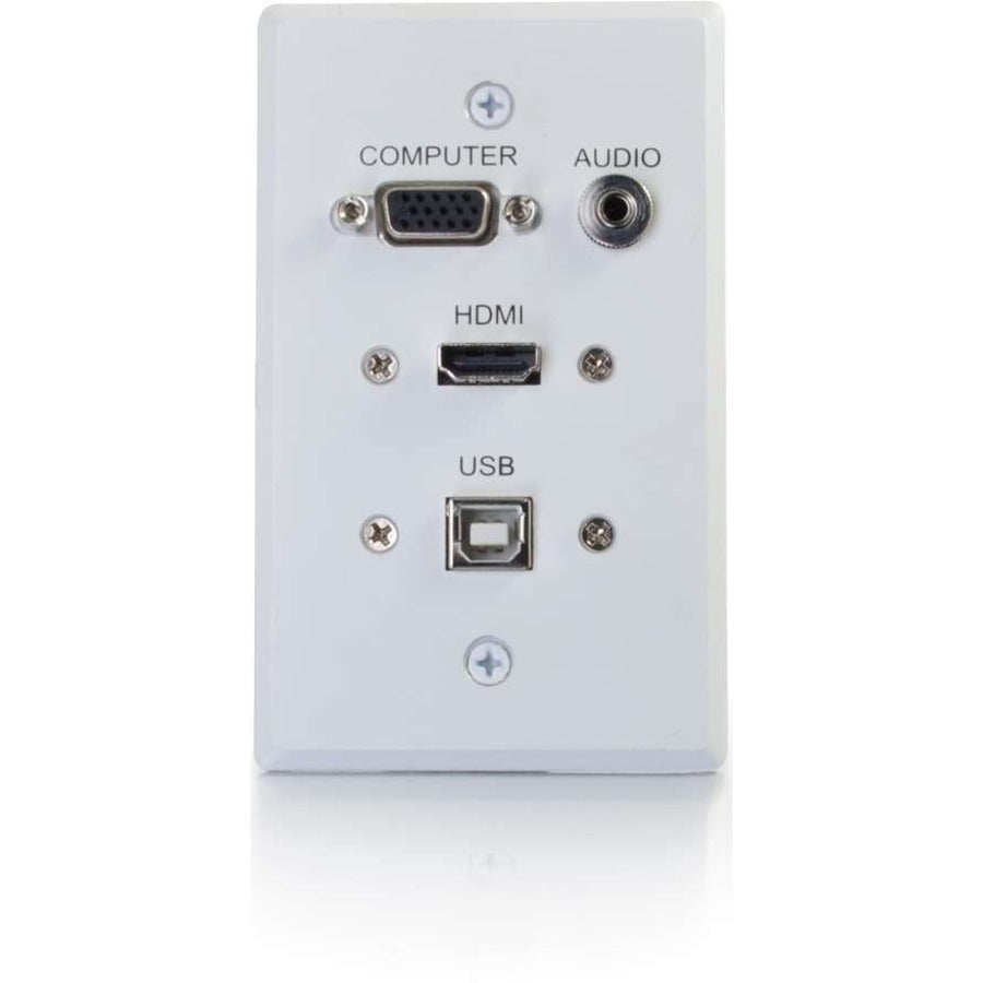 LEGRAND SINGLE GANG WP HDMI VGA 3.5MM 3.5 mm C2G Faceplate