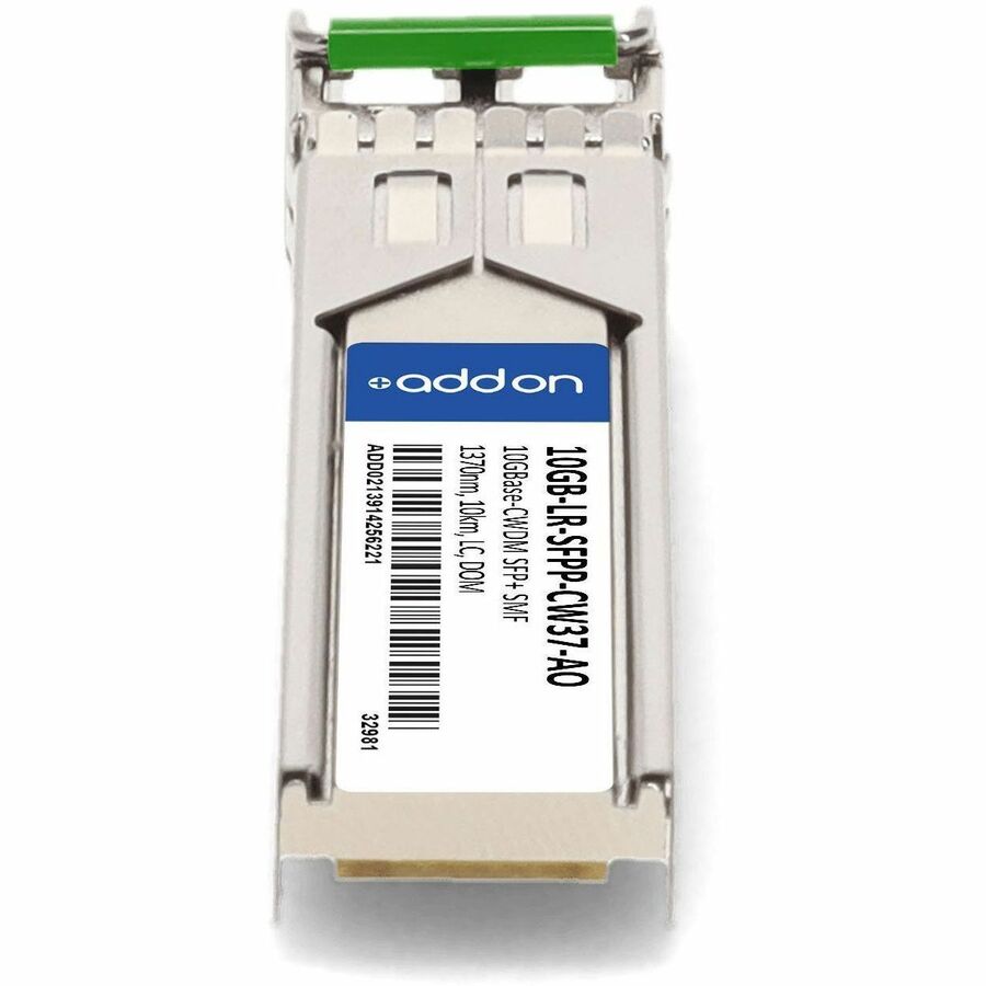 AddOn Enterasys 10GB-LR-SFPP-CW37 Compatible TAA Compliant 10GBase-CWDM SFP+ Transceiver (SMF, 1370nm, 10km, LC, DOM)
