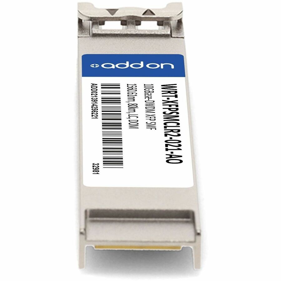 AddOn JDSU WRT-XFPSMCLR2-021 Compatible TAA Compliant 10GBase-DWDM 100GHz XFP Transceiver (SMF, 1560.61nm, 80km, LC, DOM)